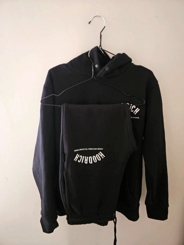 Mens black hoodrich - black,