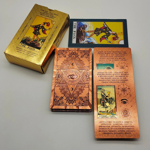 Gold foil traditional tarot - gold,