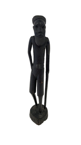 Hand carved african - carved, tribal