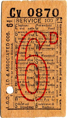 Bus ticket london - ticket:, general