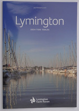 LYMINGTON (Hampshire, UK) YACHT HAVEN MAP & TIDE TABLES 2024. SAILING/BOATING.