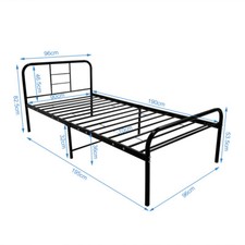 Simple Budget metal bed Single