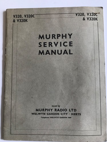 Murphy service manual for - murphy,