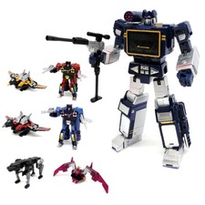 Transforma Robot Soundwave Tape Recorder 6 Cassette Tapes Action Figure Toy Doll