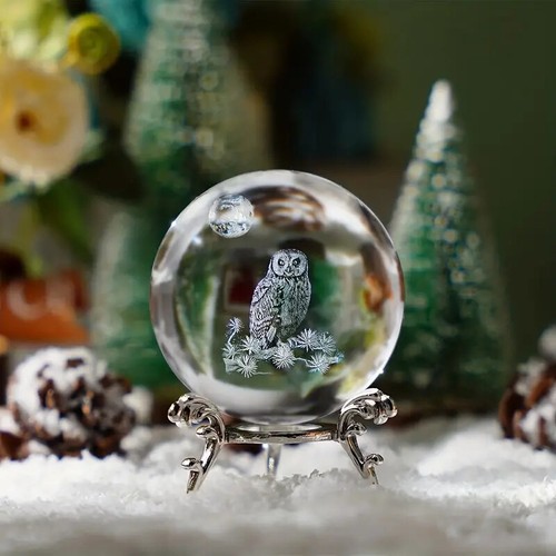 Crystal ball effect glass - crystal, 3d