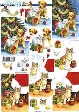 Dog & Cat Christmas A4