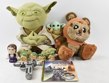 Star Wars Merchandise Mixed Items Bundle Plush Toys Figurines Book Yoda Ewok