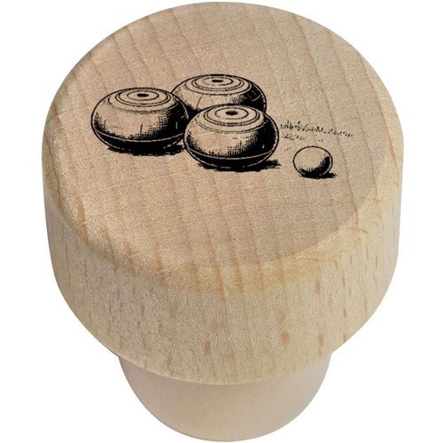 Lawn bowls bottle stopper - 'lawn, bowls'