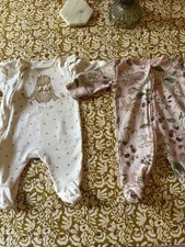 Pair Of Zip Up Sleepsuits Next