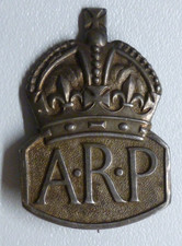 WW2 ARP Badge Sterling Silver