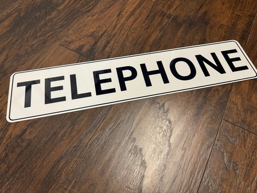 Vintage telephone sign phone - sign,