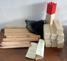 Jaques London Traditional Viking Kubb Wooden Toss Game Outdoor Lawn