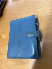 Filofax Blue Italian Leather Pocket Cross