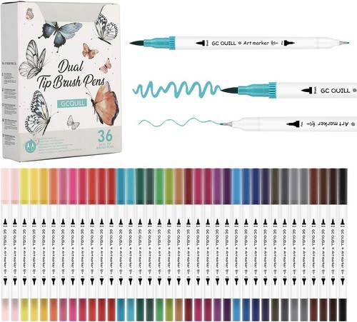 Quill colouring pens 36 - quill, pens-