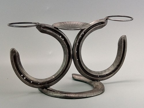 Large vintage horseshoe art - vintage,