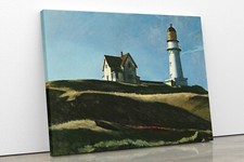 EDWARD HOPPER Lighthouse on the Hill Modern Canvas Wall Art Picture Print Home
