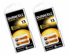 12x Duracell 13 Hearing Aid Batteries Orange Tab Activair 1.45V PR48 Easytab UK