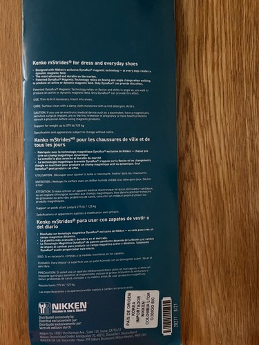 Nikken kenko magnetic insoles - kenko,