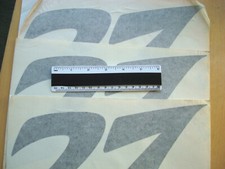 3 X FACTORY SUZUKI  RACE NUMBERS  # 27 RGV500  KATSU FUJIWARA XR88 MOTOGP 1998