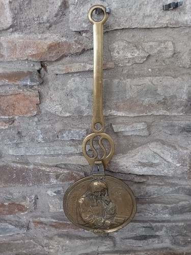 Rare brass chestnut roaster - ,