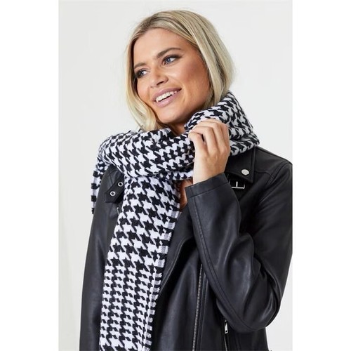 Dogtooth blanket scarf - dogtooth,