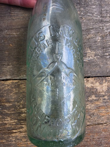 Vintage mineral bottle - vintage, ellis