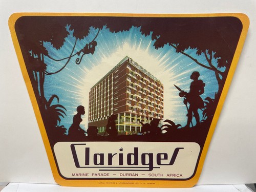 Claridges hotel luggage label - hotel,