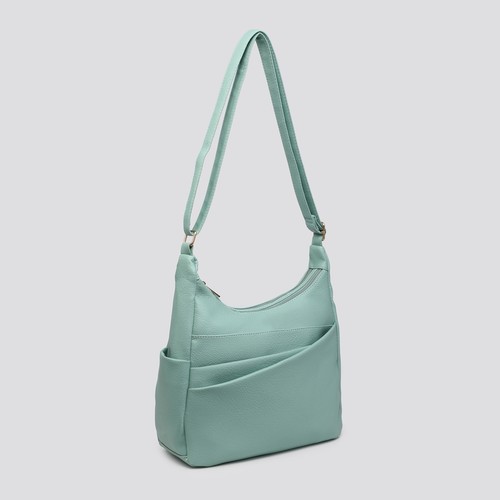 Premium faux leather hobo - leather,