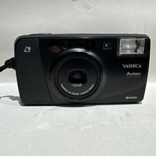 Yashica Acclaim Zoom 200 APS Film Point & Shoot Camera Black Tested Works & Case