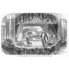 WS Woodin Entertainment Olio of Oddities - Antique Print 1856