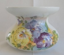 Antique Franz Anton Mehlam Royal Bonn Floral Pansy Vase