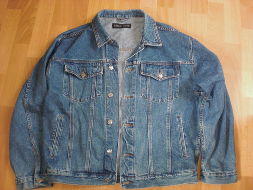 Mens blue denim - denim, jacket