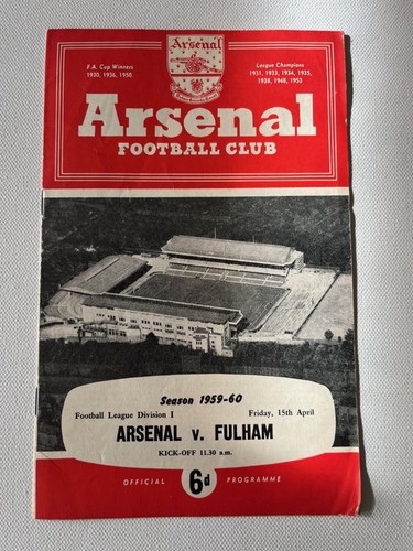 Arsenal fulham programme - fulham, 15