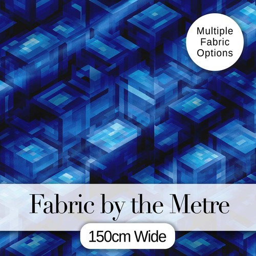 Blue cube block geometric - cube,