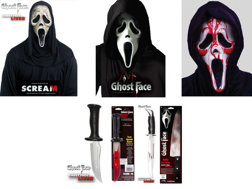 Scream mask knife - mask,