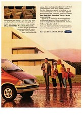 1988 Ford Aerostar Red Minivan