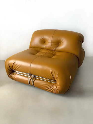 Soriana leather armchair - leather,