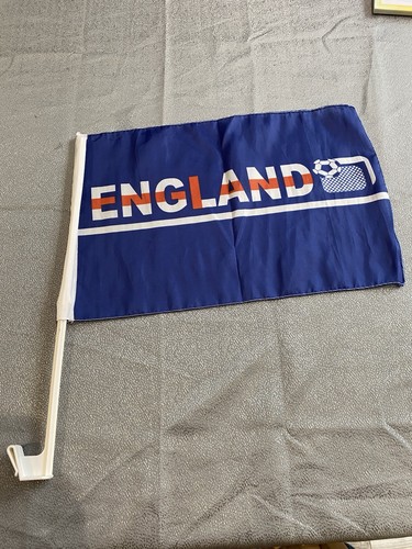 England car flags in blue - 2x,