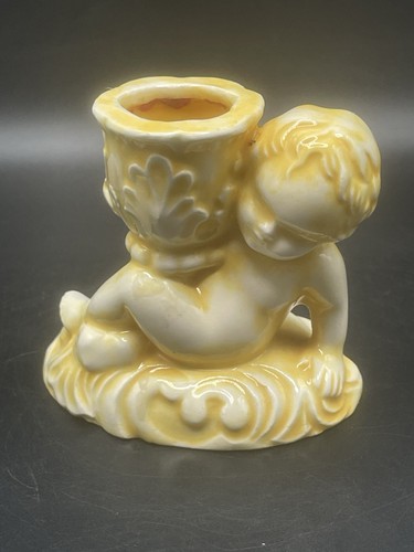 Vintage porcelain cherub angel - cherub,