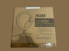 AGM 10inch LED Ring Light with Tripod Stand Phone Holder 3 Light Modes 10 Bright