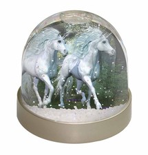 White Unicorns Snow Globe Photo Waterball, UC-1GL