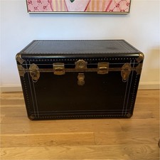 Antique Steamer Trunk-Brass