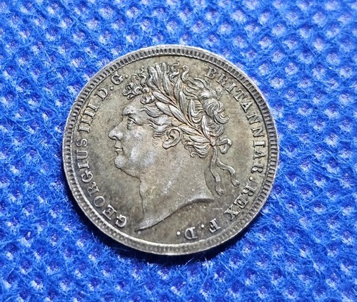 1827 maundy threepence george - 1827,