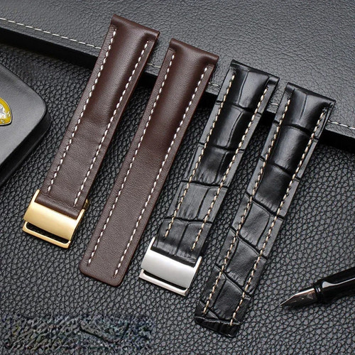 Genuine leather watch strap - leather,