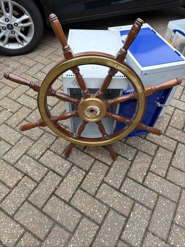 Genuine ships wheel wood and - wheel,