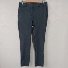 LAURA ASHLEY Smart Black white Patterned Skinny Trousers UK 10, Used W30 L27