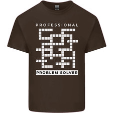 Professional Problem Solver Crossword Nerd Mens Cotton T-Shirt Tee Top