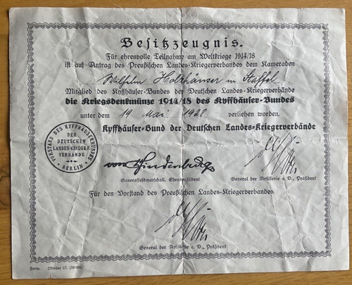 Ww1 1914 weimar german - 1914/18,