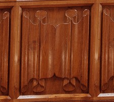 Dolls house wallpaper wainscot - house,