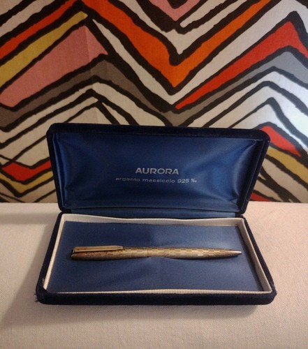 Ballpoint pen silver aurora - ballpoint,